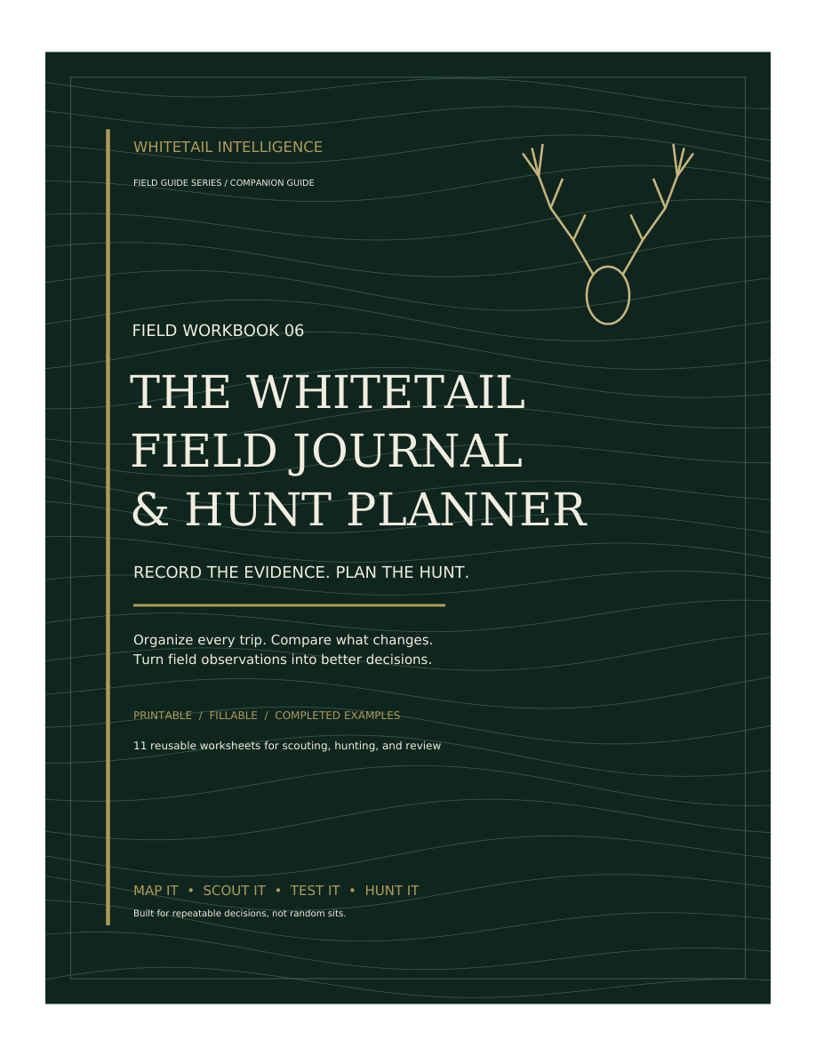The Whitetail Field Journal & Hunt Planner included in the bundle